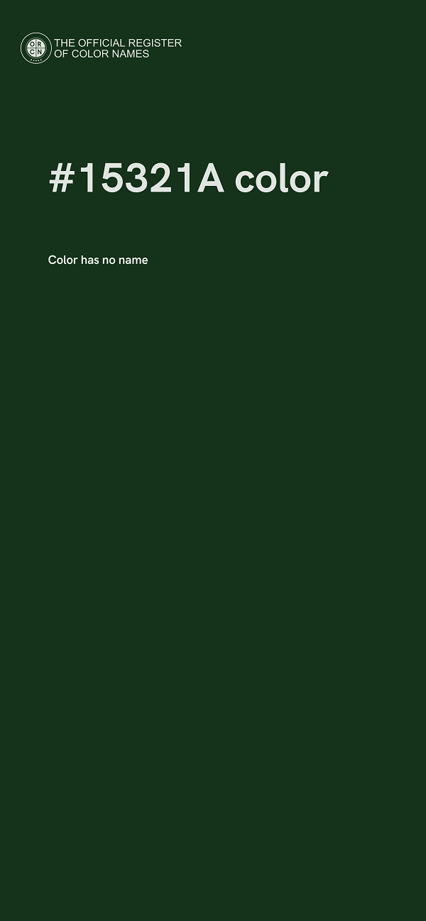 #15321A color image