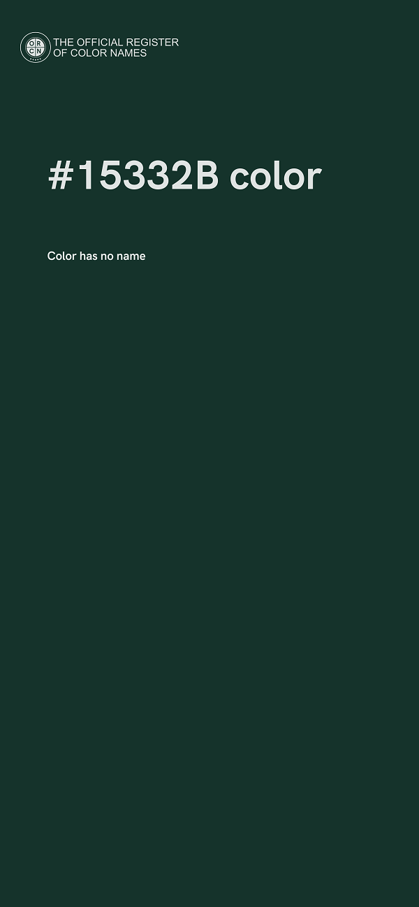 #15332B color image