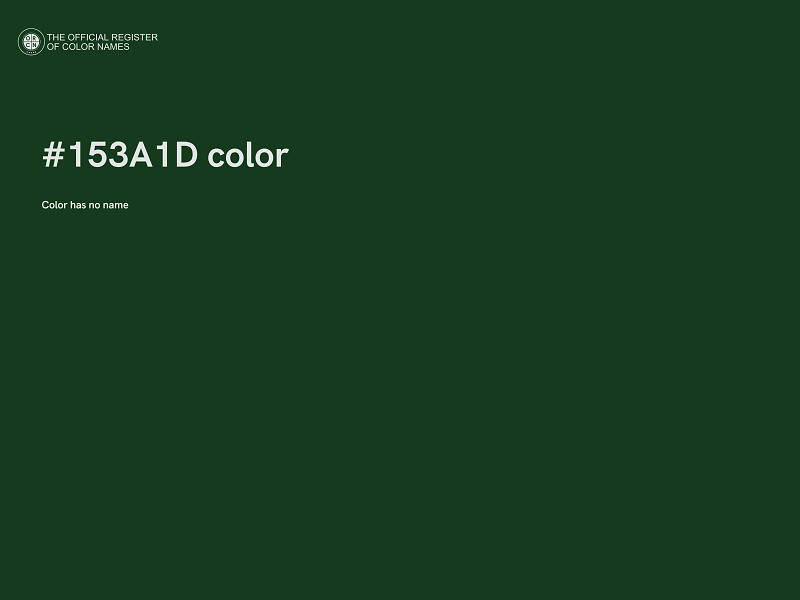 #153A1D color image