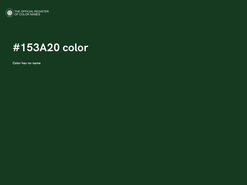 #153A20 color image