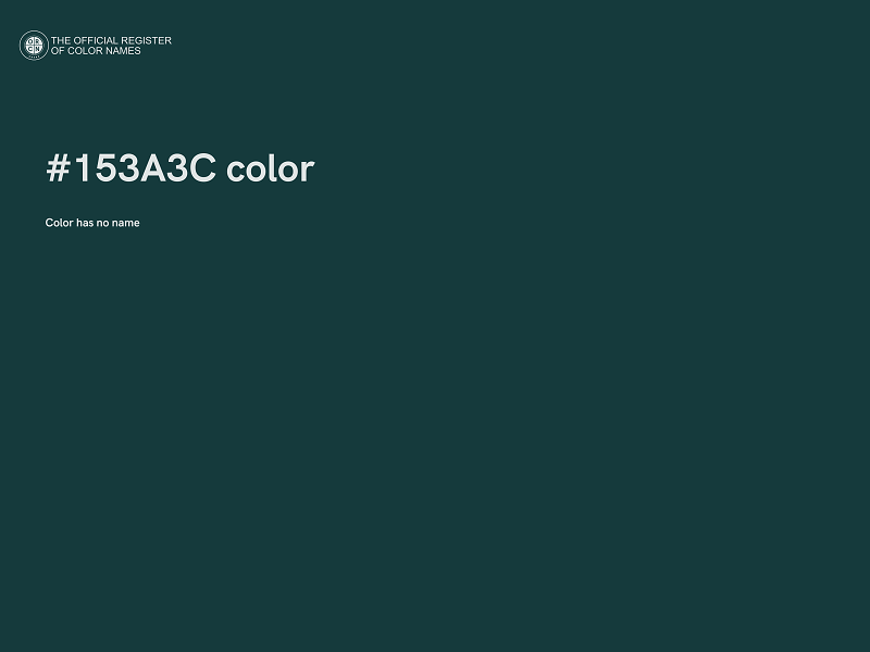 #153A3C color image