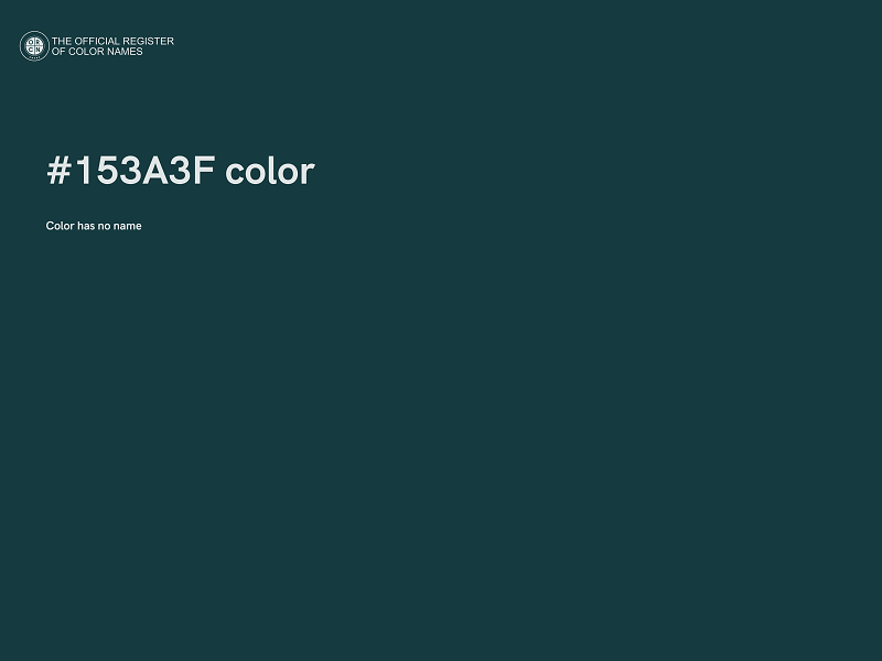 #153A3F color image