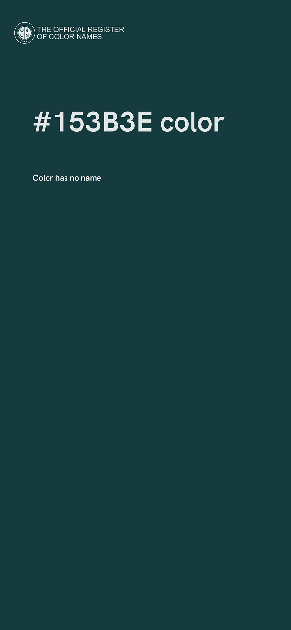 #153B3E color image