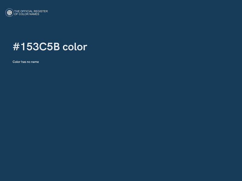 #153C5B color image