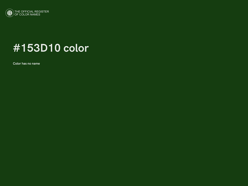 #153D10 color image