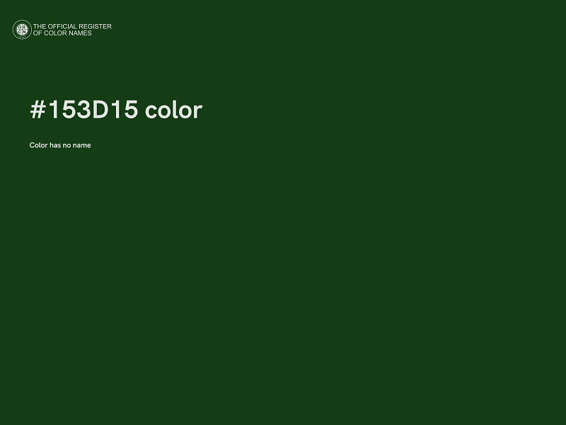#153D15 color image