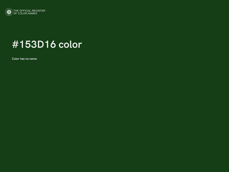 #153D16 color image