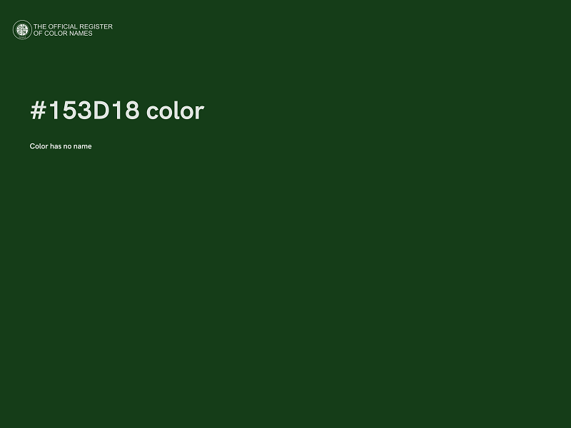 #153D18 color image