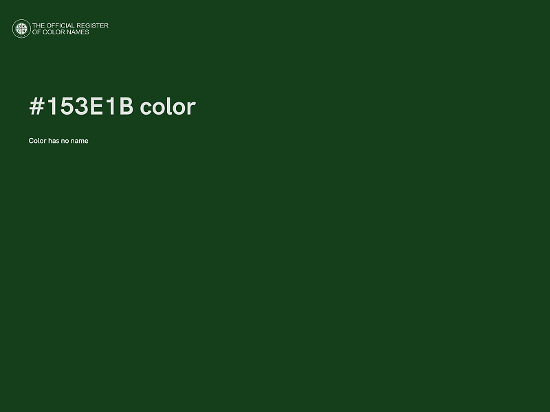 #153E1B color image