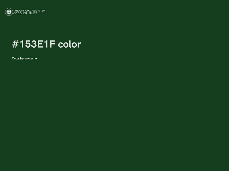 #153E1F color image