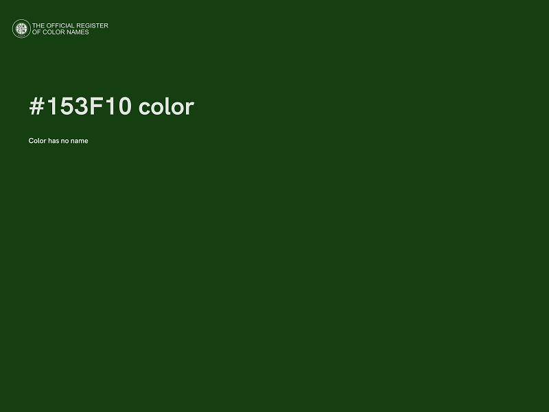 #153F10 color image