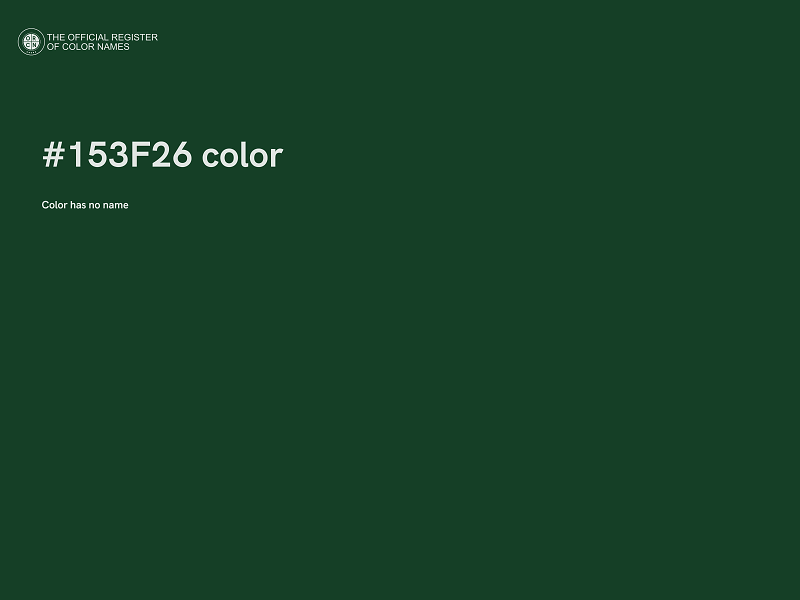 #153F26 color image