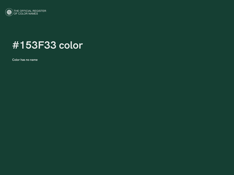 #153F33 color image