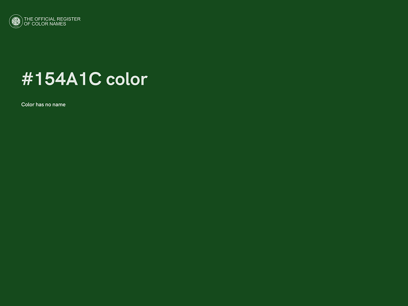 #154A1C color image