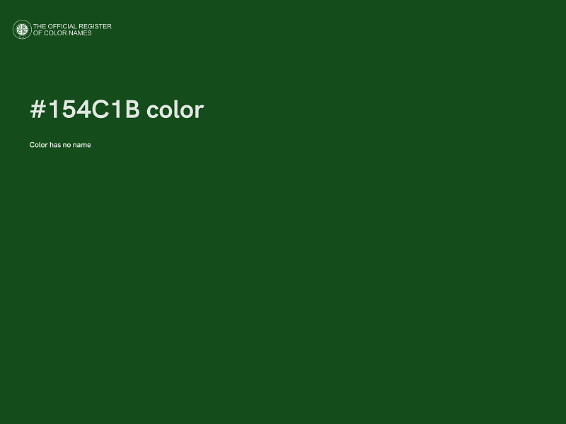#154C1B color image