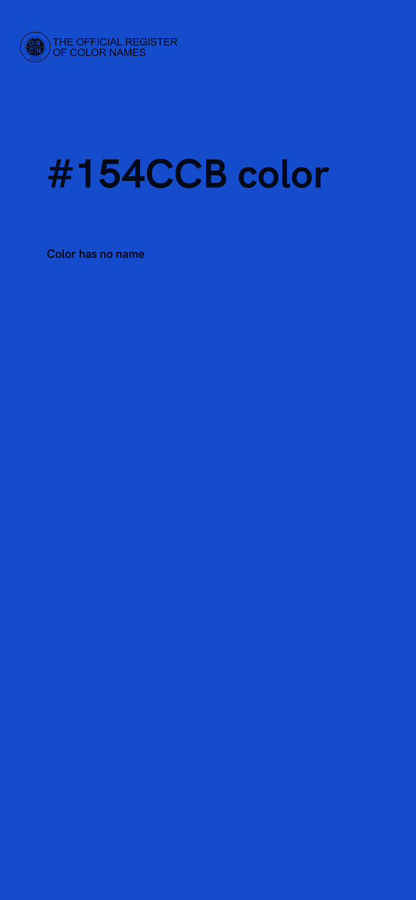 #154CCB color image