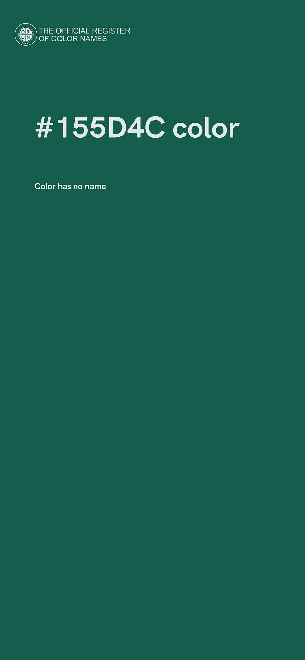 #155D4C color image