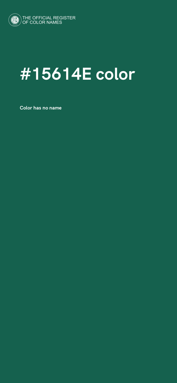 #15614E color image