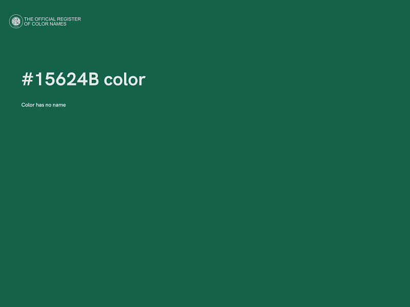 #15624B color image