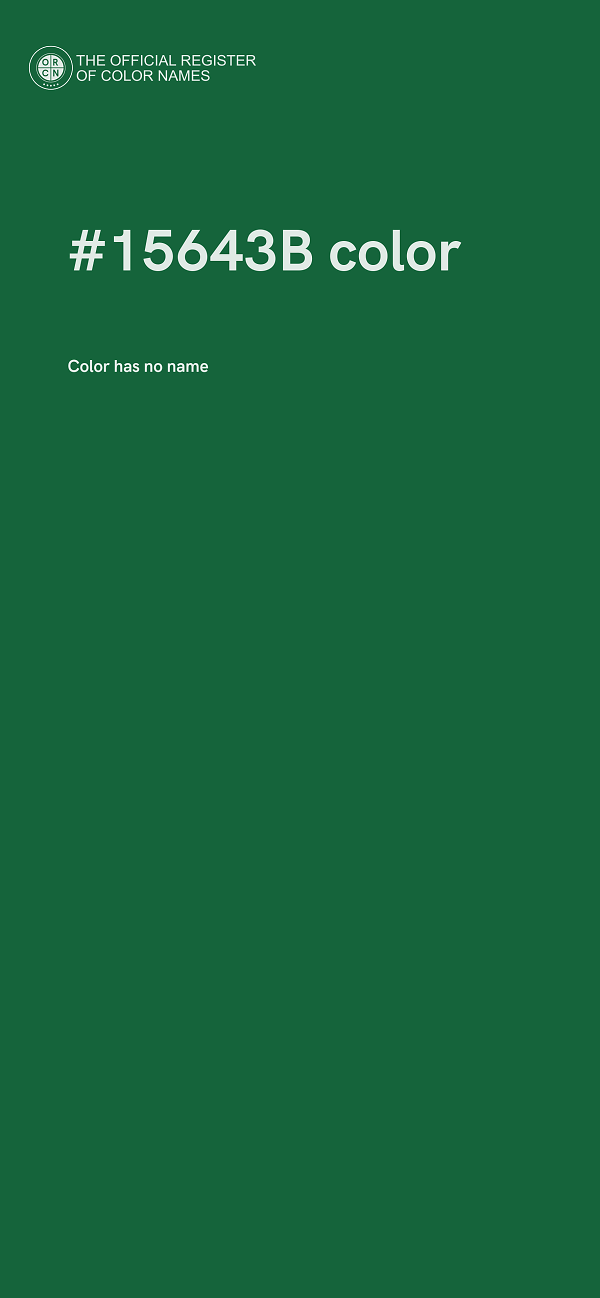 #15643B color image