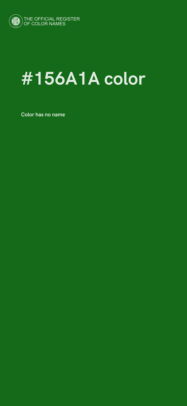 #156A1A color image