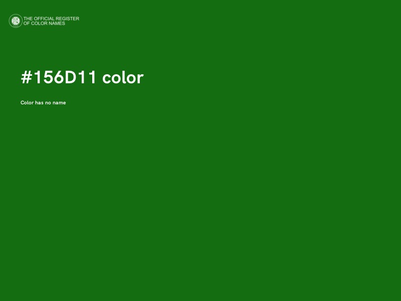#156D11 color image