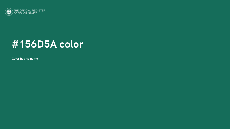 #156D5A color image