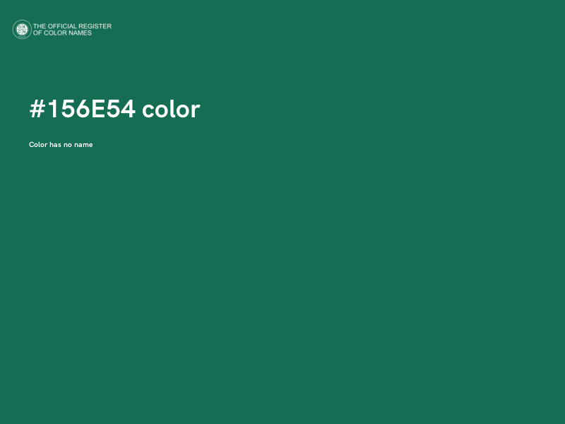 #156E54 color image