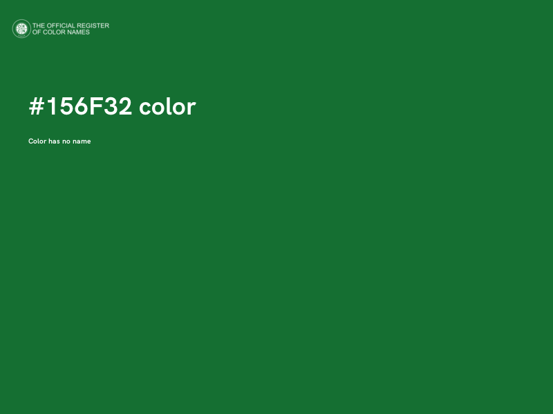 #156F32 color image