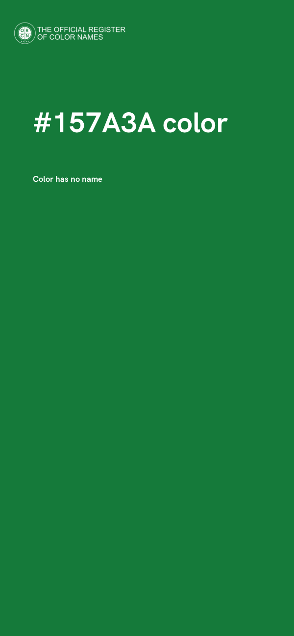 #157A3A color image