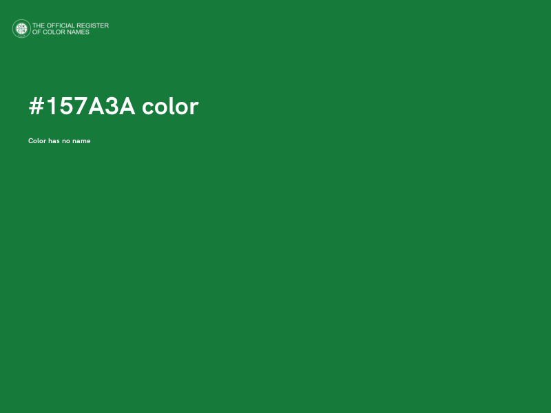 #157A3A color image