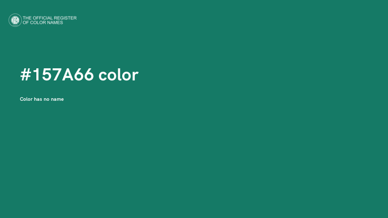 #157A66 color image