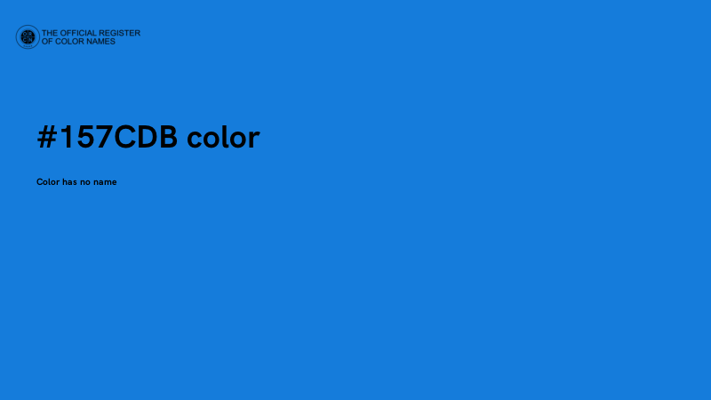 #157CDB color image