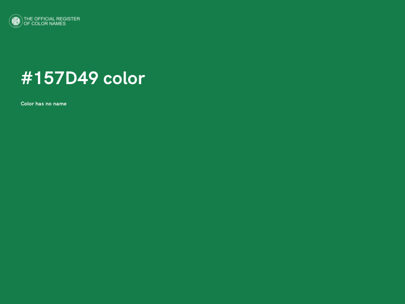 #157D49 color image