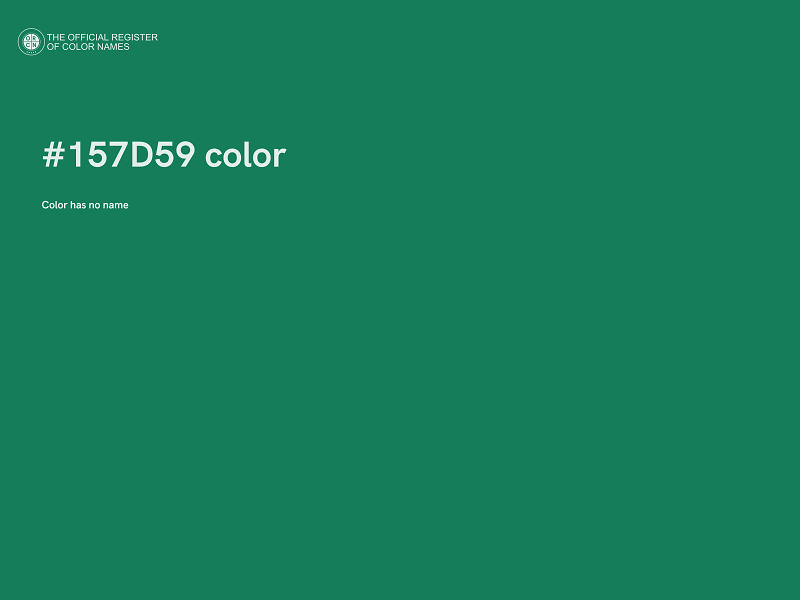 #157D59 color image
