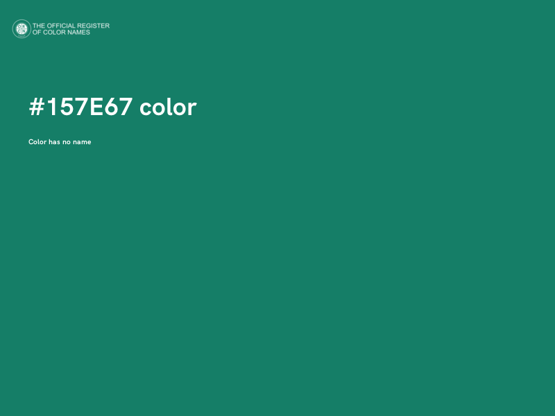 #157E67 color image
