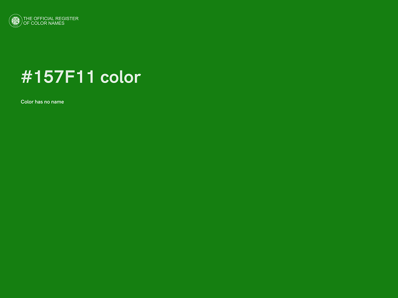 #157F11 color image