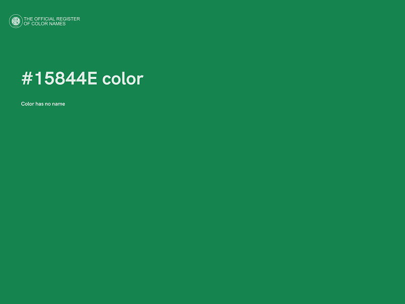 #15844E color image