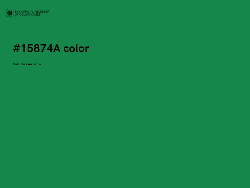 #15874A color image