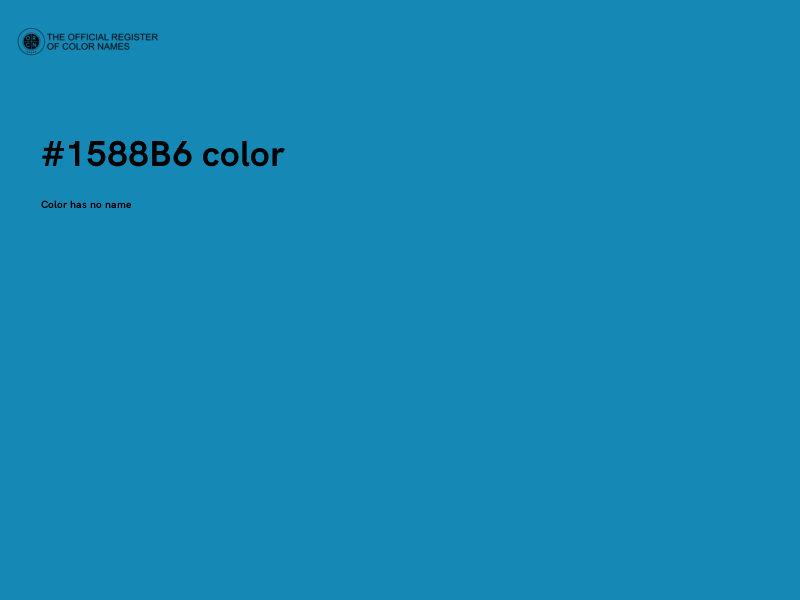 #1588B6 color image