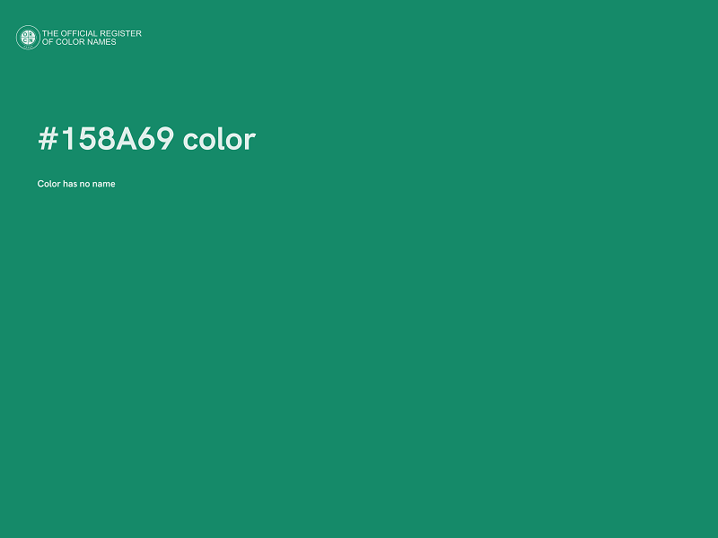 #158A69 color image
