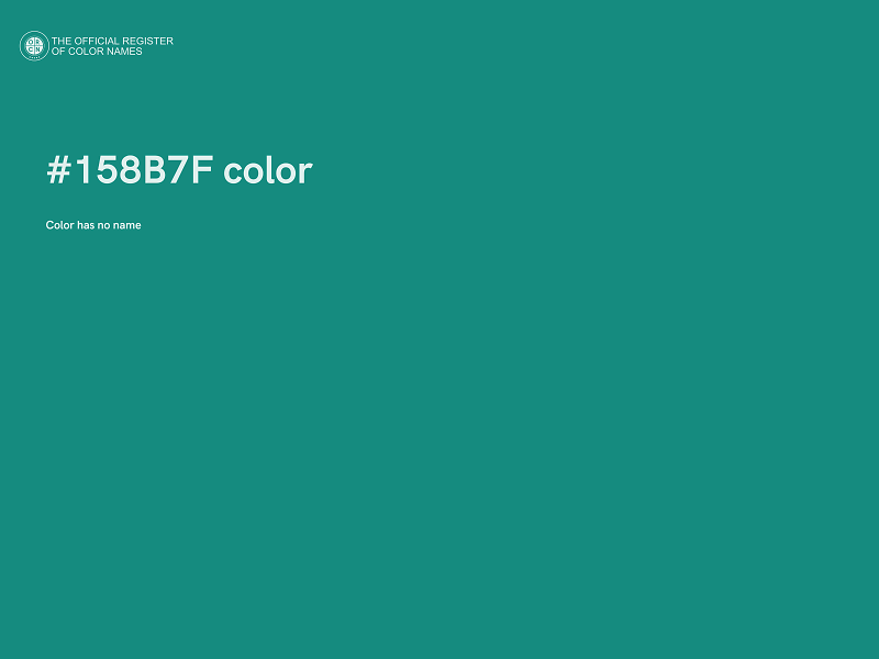 #158B7F color image