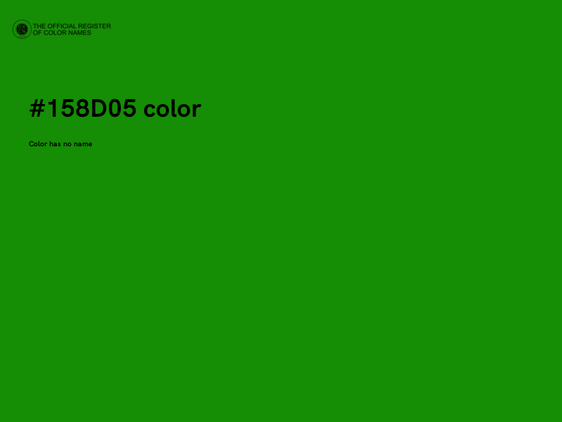 #158D05 color image