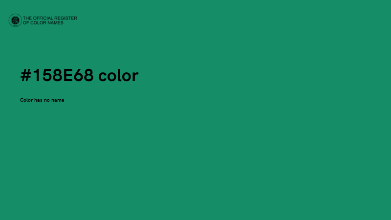 #158E68 color image