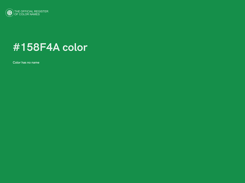 #158F4A color image