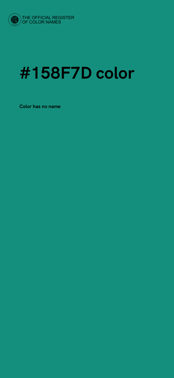 #158F7D color image