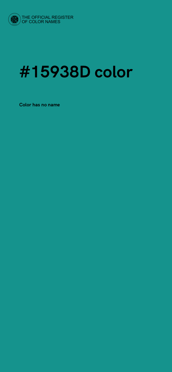 #15938D color image