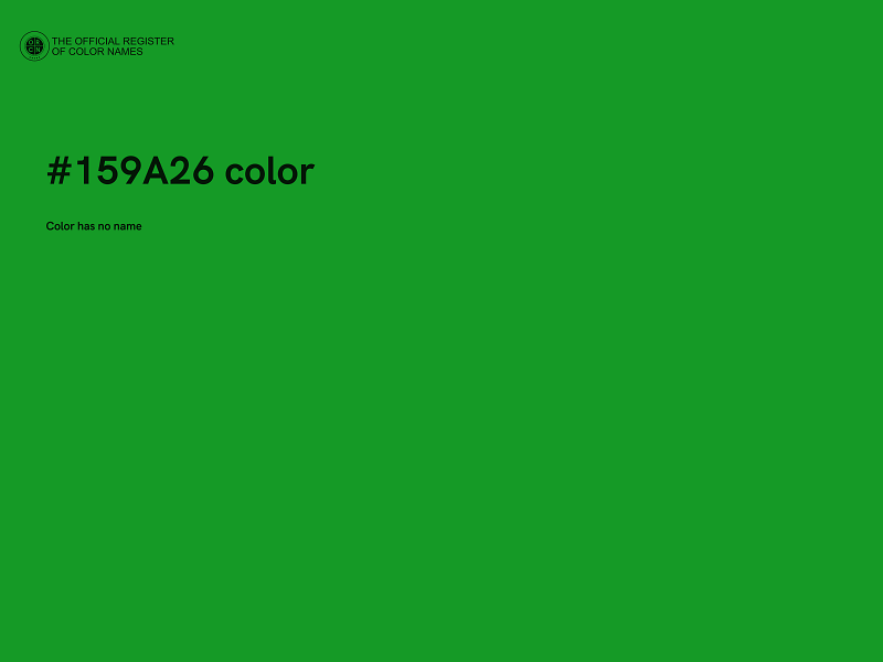 #159A26 color image