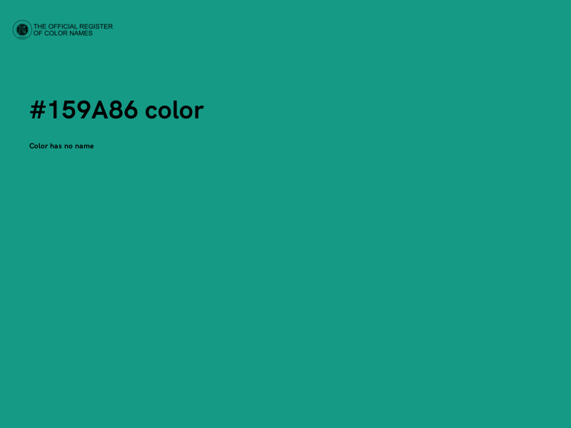 #159A86 color image