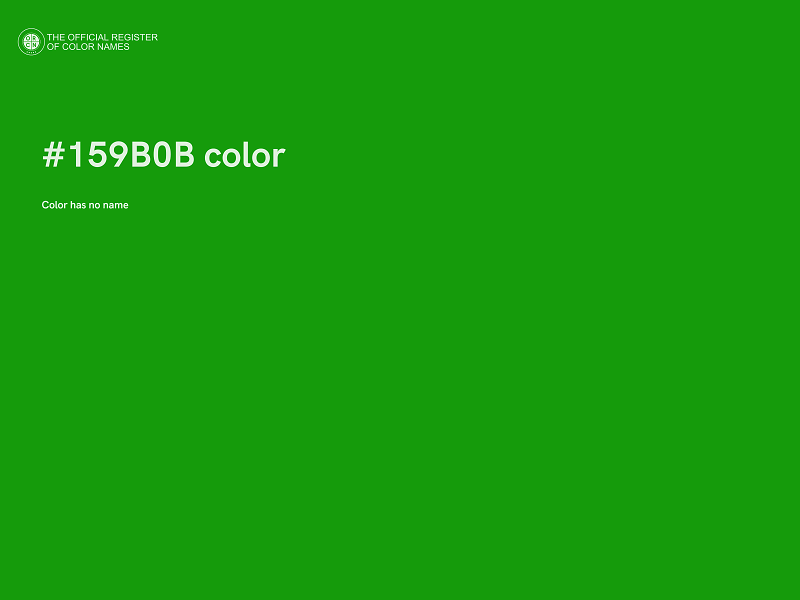 #159B0B color image